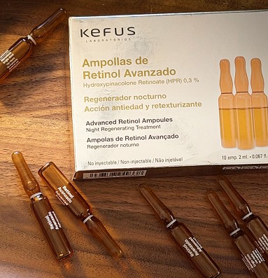 Ampollas Faciales Retinol Avanzado Kefus 10 unidades