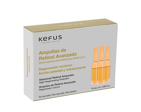 Ampollas Faciales Retinol Avanzado Kefus 10 unidades