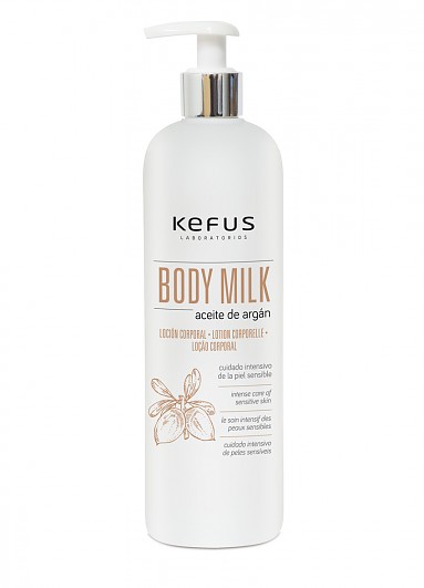 Loción Corporal Body Milk Aceite de Argán Kefus 500 ml