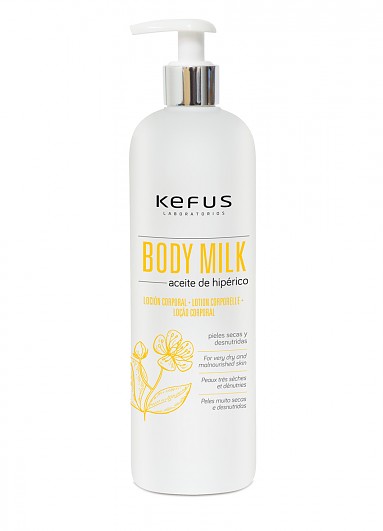 Loción Corporal Body Milk Aceite Hipérico Kefus 500 ml