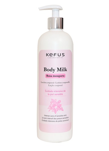Loción Corporal Body Milk Rosa Mosqueta Kefus 500 ml