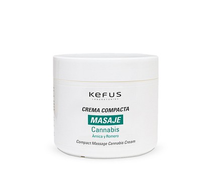 Crema para masaje aceite sólido cannabis, árnica y romero  Kefus 500 ml