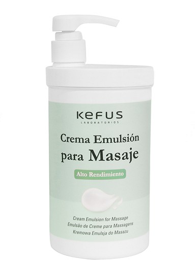 Crema emulsión para masaje profesional Kefus 1000 ml 