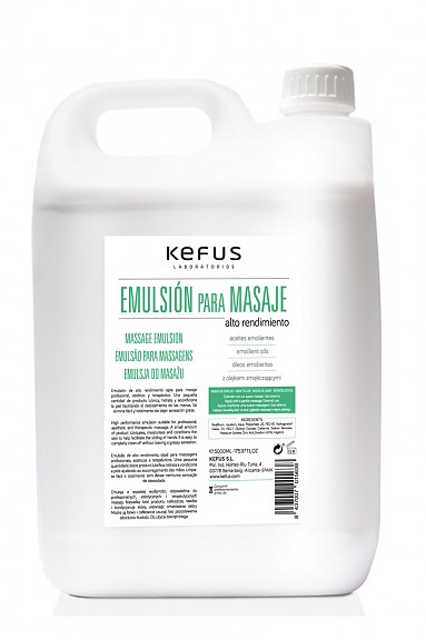 Crema Emulsión para Masaje profesional Kefus 5000 ml