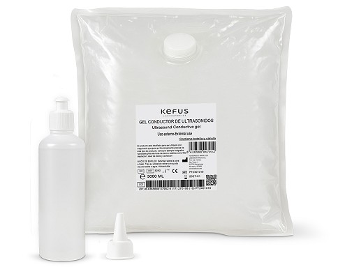 Gel Conductor Ultrasonidos Kefus 5000 ml bolsa + botella y cánula