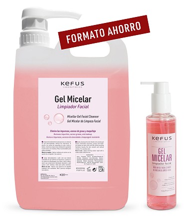 Gel limpiador Micelar Facial Kefus 5000 ml + REGALO de 200ml