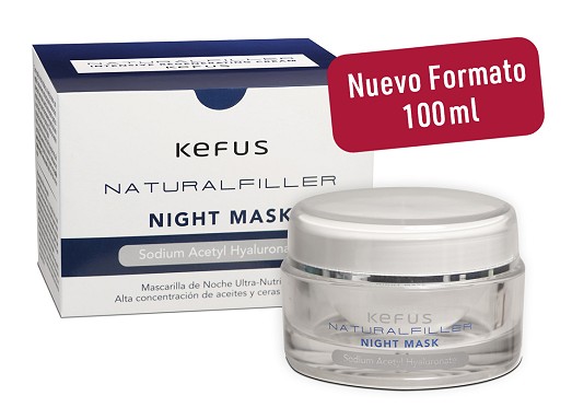 Crema facial de noche - Natural Filler Night Mask Kefus 100 ml