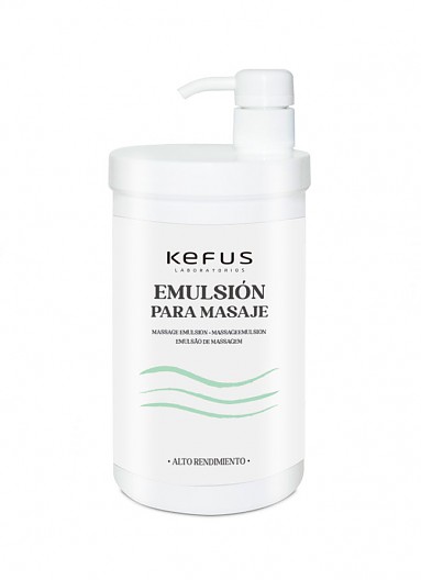 Crema emulsión para masaje profesional Kefus 1000 ml 