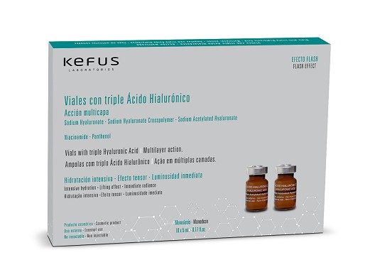 Viales Ácido Hialurónico Kefus 10 unidades 5 ml
