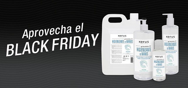 BLACK FRIDAY 2024 gel y solución alcohólica 50 % de descuento